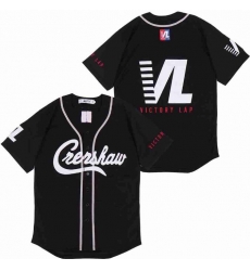 Men Blakc Crenshaw Editon Blank Jersey