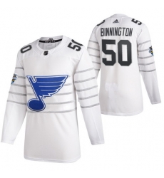 Blues 50 Jordan Binnington White 2020 NHL All Star Game Adidas Jersey