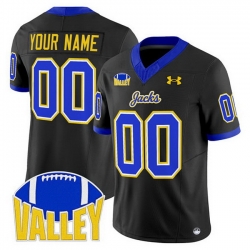 Men South Dakota State Jackrabbits Active Player Custom Black 2025 F U S E  Vapor Limited Stitched Football Jersey