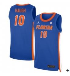 Men Florida Gators  10 Thomas Haugh Royal Limited College Basketball Jerseys