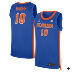 Men Florida Gators  10 Thomas Haugh Royal Limited College Basketball Jerseys