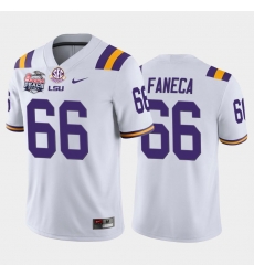 LSU Tiger Alan Faneca White Home Men'S Jersey