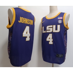 LSU Tigers Basketball #4 Flau'jae Johnson