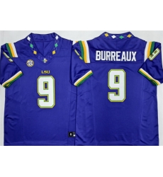 Men LSU Tigers 9 Joe Burreaux Purple 2026 F U S E Stitched Jersey Men LSU Tigers 9 Joe Burreaux Purple 2026 F U S E Stitched Jersey