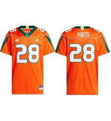 Men Miami Hurricanes 28 Clinton Portis Orange Home Stitched Football Jersey Men Miami Hurricanes 28 Clinton Portis Orange Home Stitched Football Jersey
