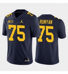 Michigan Wolverines Jon Runyan Navy Home Men'S Jersey