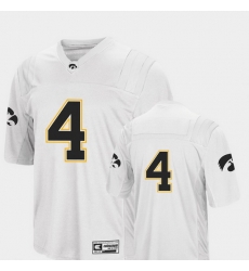 Men Iowa Hawkeyes 4 White College Football Colosseum Jersey