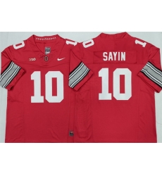 Men Ohio State Buckeyes  10 Julian Sayin Red 2026 F U S E  Limited Stitched Jersey