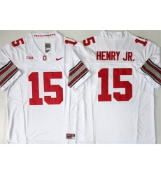 Men Ohio State Buckeyes 15 Chris Henry Jr White 2026 F U S E Limited Stitched Jersey Men Ohio State Buckeyes 15 Chris Henry Jr White 2026 F U S E Limited Stitched Jersey