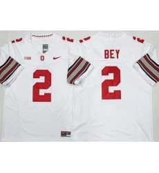 Men Ohio State Buckeyes  2 Legend Bey White 2026 F U S E  Limited Stitched Jersey