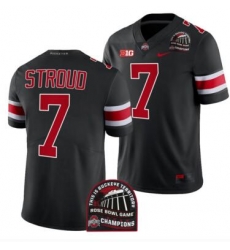 Men's Jersey Ohio State Buckeyes C.J. Stroud Black 2022 Rose Bowl Champions CFP Jersey