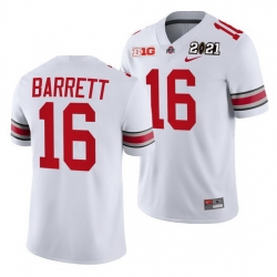 Ohio State Buckeyes J.T. Barrett White 2021 Sugar Bowl Champions College Football Playoff College Football Playoff Jersey 0