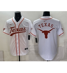 Men Texas Longhorns Team Big Logo White Stitched Jersey Men Texas Longhorns Team Big Logo White Stitched Jersey