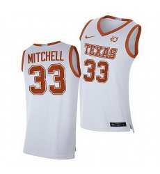 Texas Longhorns Tre Mitchell White Alumni Player Limited 2021 Top Transfers Jersey