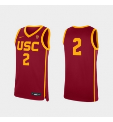 Men Usc Trojans Cardinal Replica College Basketball Jersey