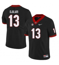 Men #13 Azeez Ojulari Georgia Bulldogs College Football Jerseys Sale-Black