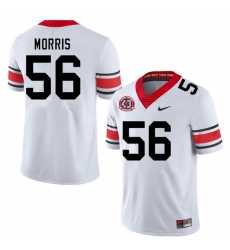 Men #56 Micah Morris Georgia Bulldogs Nationals Champions 40th Anniversary College Football Jerseys