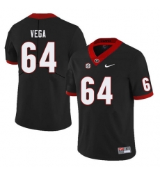 Men #64 JC Vega Georgia Bulldogs College Football Jerseys Sale-Black