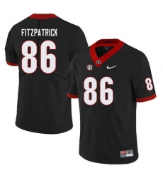 Men #86 John FitzPatrick Georgia Bulldogs College Football Jerseys Sale-Black