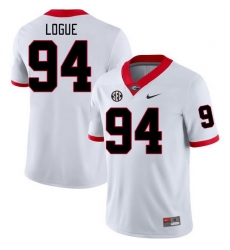 Men #96 Zion Logue Georgia Bulldogs College Football Jerseys Stitched-White