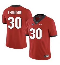 Men Georgia Bulldogs #30 Ed Ferguson College Football Jerseys Sale-Red