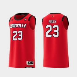 Men Louisville Cardinals Steven Enoch Red Replica College Basketball Jersey
