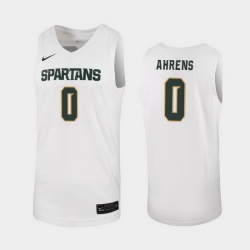 Michigan State Spartans Kyle Ahrens White Replica Men'S Jersey