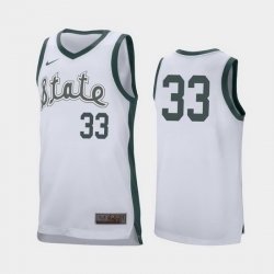 Michigan State Spartans Magic Johnson White Retro Performance Men'S Jersey