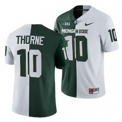 Michigan State Spartans Payton Thorne Michigan State Spartans Split Edition 2021 22 Jersey