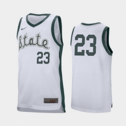 Michigan State Spartans Xavier Tillman White Retro Performance Men'S Jersey