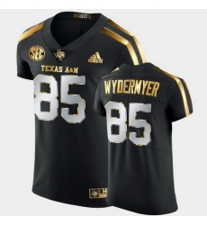 Men Texas A&M Aggies Jalen Wydermyer Golden Edition Black Authentic Jersey