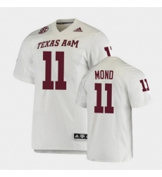 Men Texas A&M Aggies Kellen Mond College Football White Premier Jersey