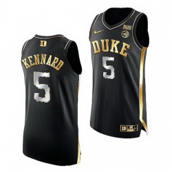 Duke Blue Devils Luke Kennard Black Golden Edition Nba Alumni Jersey