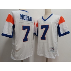 Blue Mountain State 7 Alex Moran White Stitched Football Jersey