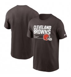 Men Cleveland Browns Brown Division Essential T Shirt