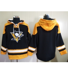 Men Pittsburgh Penguins Mario Lemieux 66 Blank Stitched NHL Hoodie