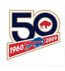 Stitched Buffalo Bills 50th Anniversary Jersey Patch