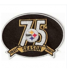 Stitched Pittsburgh Steelers 75th Anniversary Jersey Patch