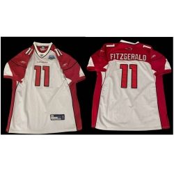 Men Larry Fitzgerald Arizona Cardinals #11 Reebok Jersey Super Bowl 50 Red White