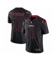 Men Nike Arizona Cardinals 11 Larry Fitzgerald Limited Lights Out Black Rush NFL