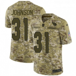 Youth Nike Arizona Cardinals 31 David Johnson Limited Camo 2018 Salute to Service NFL Jersey