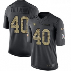 Youth Nike Arizona Cardinals 40 Pat Tillman Limited Black 2016 Salute to Service NFL Jersey