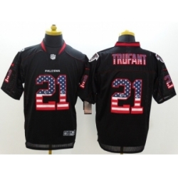 Nike Atlanta Falcons 21 Desmond Trufant Black Elite USA Flag Fashion NFL Jersey