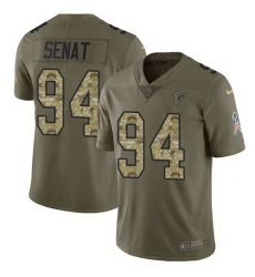 Nike Falcons 94 Deadrin Senat Olive Camo Salute To Service Limited Jersey