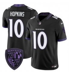 Men Baltimore Ravens 10 DeAndre Hopkins Black 2026 F U S E Alternate Vapor Stitched Limited Football Jersey Men Baltimore Ravens 10 DeAndre Hopkins Black 2026 F U S E Alternate Vapor Stitched Limited Football Jersey