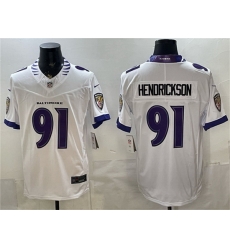 Men Baltimore Ravens 91 Trey Hendrickson White 2026 F U S E Vapor Stitched Limited Football Jersey Men Baltimore Ravens 91 Trey Hendrickson White 2026 F U S E Vapor Stitched Limited Football Jersey