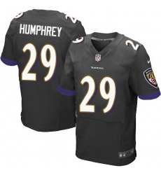 Nike Ravens #29 Marlon Humphrey Black Alternate Mens Stitched NFL New Elite Jersey