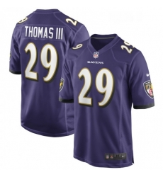 Youth Baltimore Ravens 29 Earl Thomas Nike Purple Game Jersey