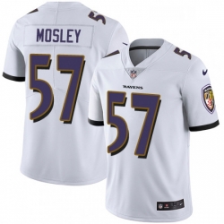 Youth Nike Baltimore Ravens 57 CJ Mosley White Vapor Untouchable Limited Player NFL Jersey