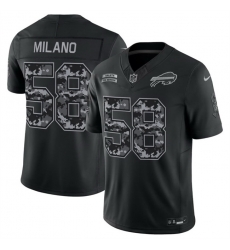 Men Buffalo Bills 58 Matt Milano Black F U S E 2026 Salute to Service Limited Stitched Football Jersey Men Buffalo Bills 58 Matt Milano Black F U S E 2026 Salute to Service Limited Stitched Football Jersey